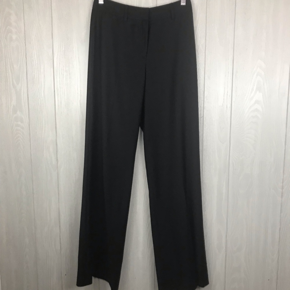 Tombolini Italian made wool solid black dress pants